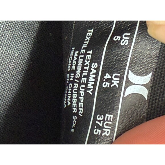 Hurley Mens/ Sammy Black Round Toe Low Top Slip On Loafers Sneaker/ Size 5 main image 6